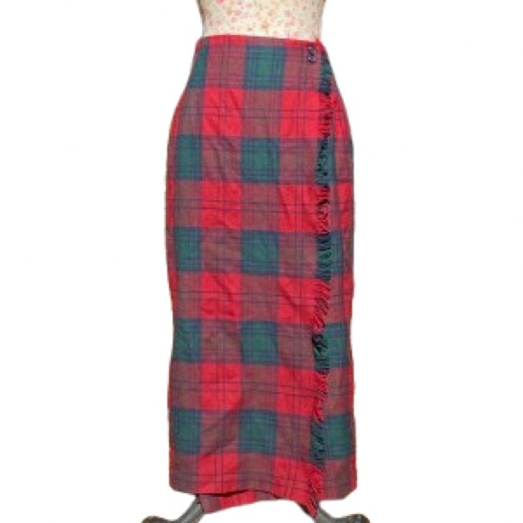 Rafaella Plaid Wrap Skirt - Picture 2 of 4